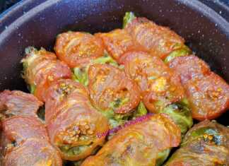 Σαρμαδάκια με φρέσκα λαχανόφυλλα, κιμά και ρύζι Σαρμαδάκια με φρέσκα λαχανόφυλλα, κιμά και ρύζι