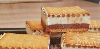 Παγωτό Σαντουιτς….γρηγορο, απλό και εύκολο Σπιτικά παγωτά σάντουιτς με μπισκότα πτι-μπερ, με στρώσεις παγωτού σοκολάτας και βανίλιας.