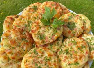 Πατατοκεφτέδες με ζαμπόν και κίτρινο τυρί