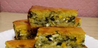 Πίτα με ρυζι αυγό και λαχανικά