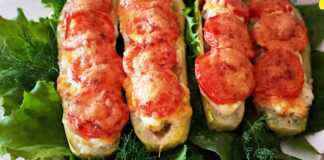 Ψημένα γεμιστά κολοκυθάκια