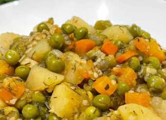 Αρακας με κολοκυθάκια και πατάτες