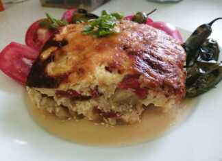 Κολοκυθάκια Ογκρατεν με μελιτζανοσαλάτα