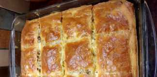 Μελιτζανόπιτα με φύλλο κρούστας Μελιτζανόπιτα με φύλλο κρούστας