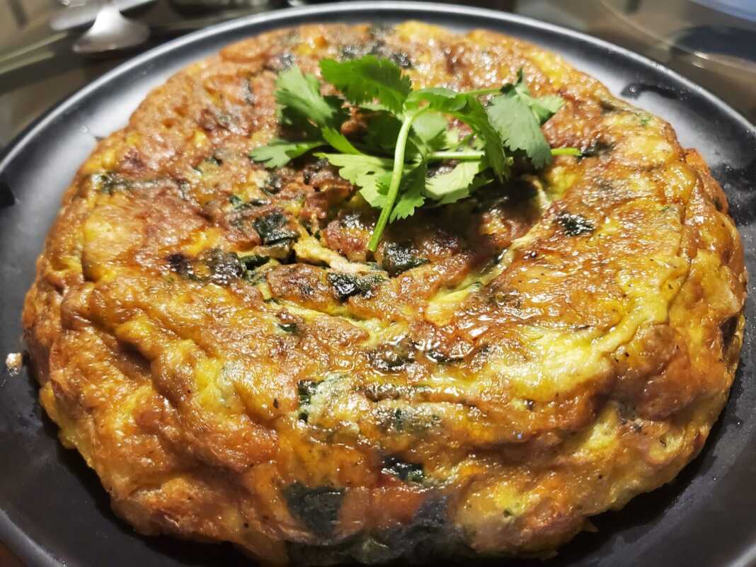 Ομελέτα με Σπανάκι και πατάτα