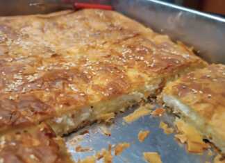 Τυρόπιτα με φύλλο κρούστας