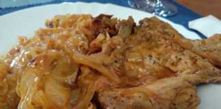 Μπριζόλες με λάχανο στο φούρνο Μπριζόλες με λάχανο στο φούρνο