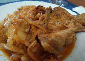 Μπριζόλες με λάχανο στο φούρνο