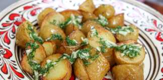 Πατάτες baby με άνηθο και σκόρδο
