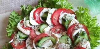 Κοτοσαλάτα με μοτσαρέλα