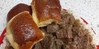 Μοσχαρίσιο κρέας με βούτυρο σκόρδου