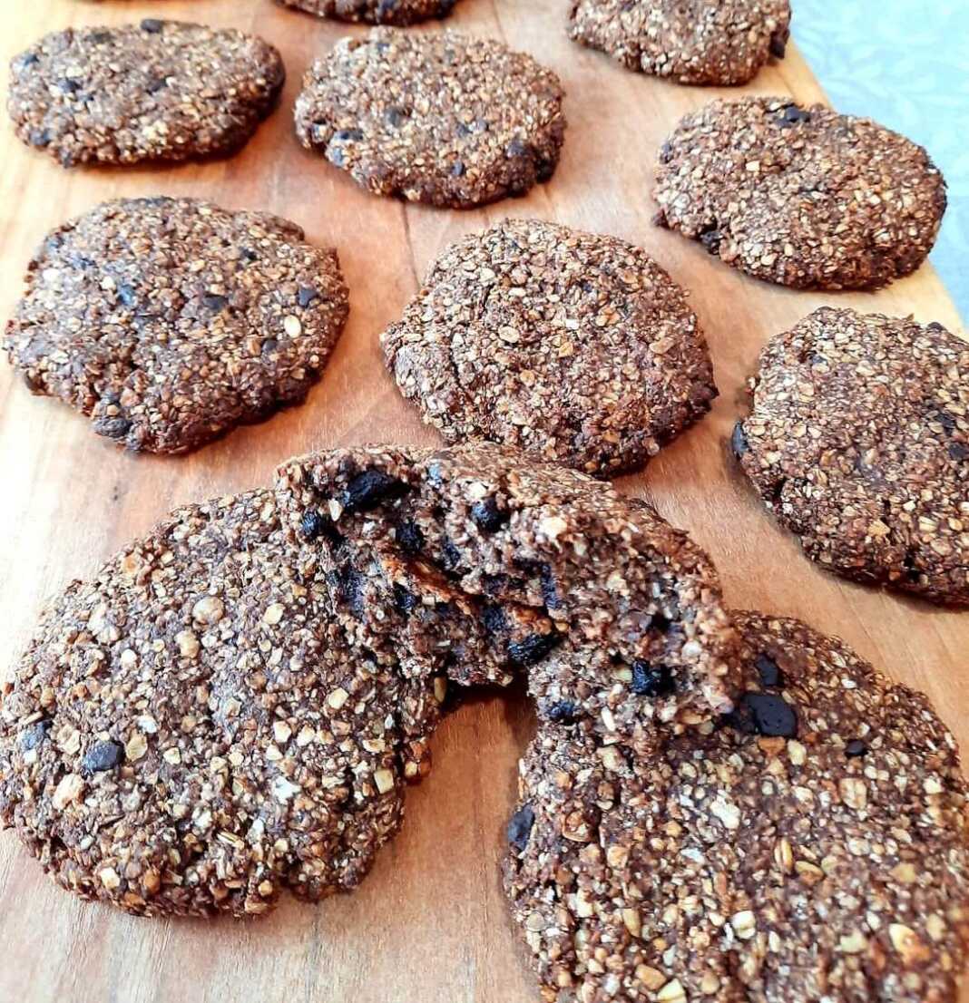 mpiskotaBromis Tραγανά μπισκότα σοκολάτας με πλιγούρι