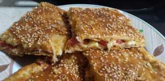 Πίτσα σκεπαστή με σφολιάτα