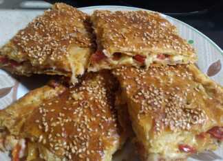 Πίτσα σκεπαστή με σφολιάτα