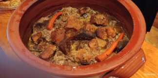 Ψητό Βοδινό σε κρασί με μουστάρδα και μυρωδικά στο πήλινο