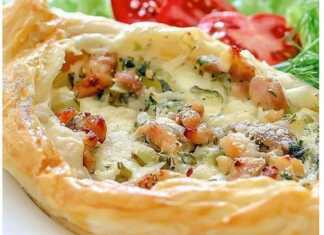 Βάρκες σφολιάτας με χοιρινό