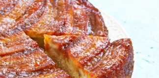 Ανάποδο Κέικ μπανάνας