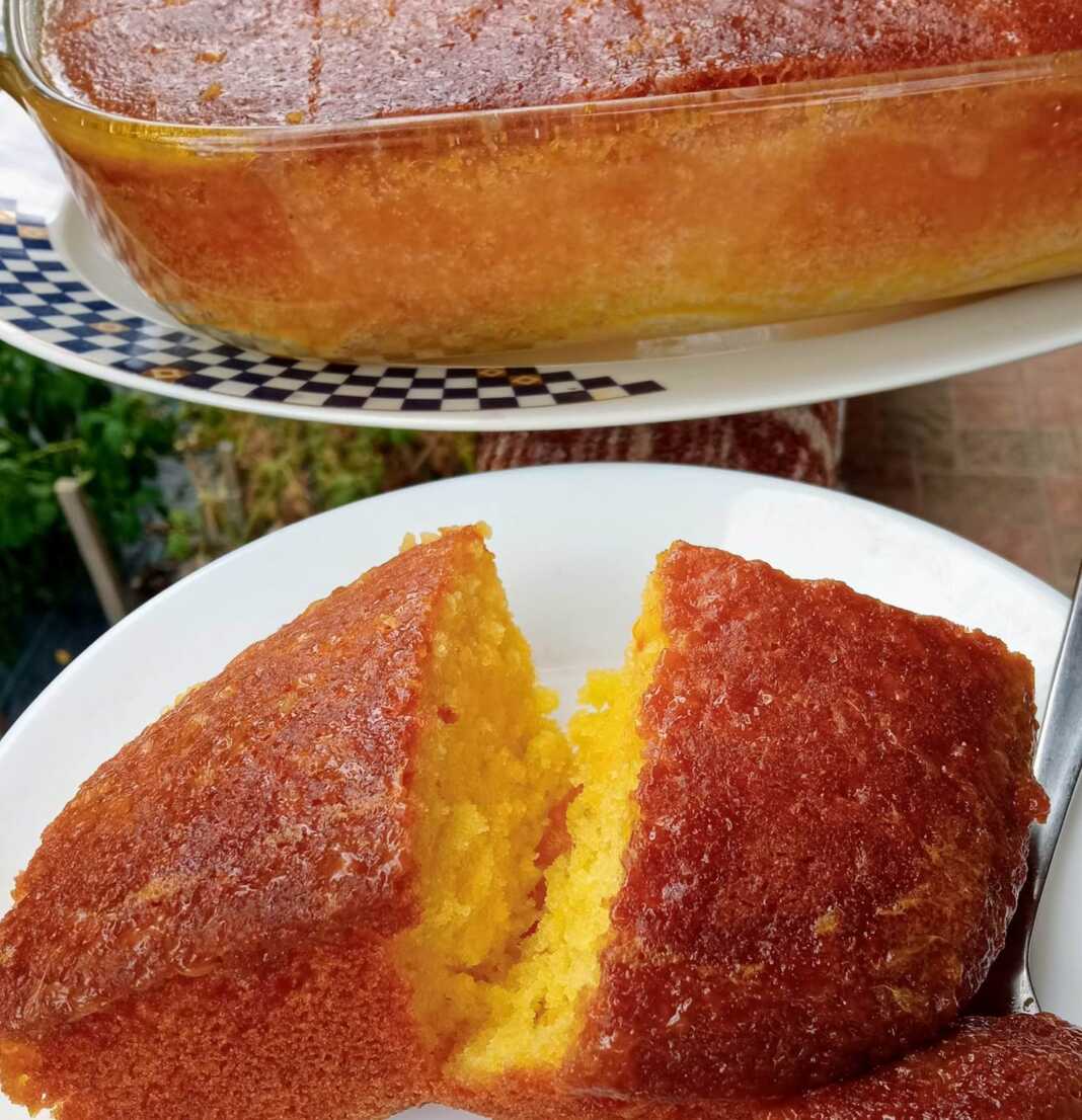 Σιροπιαστό Κέικ Πορτοκαλιού