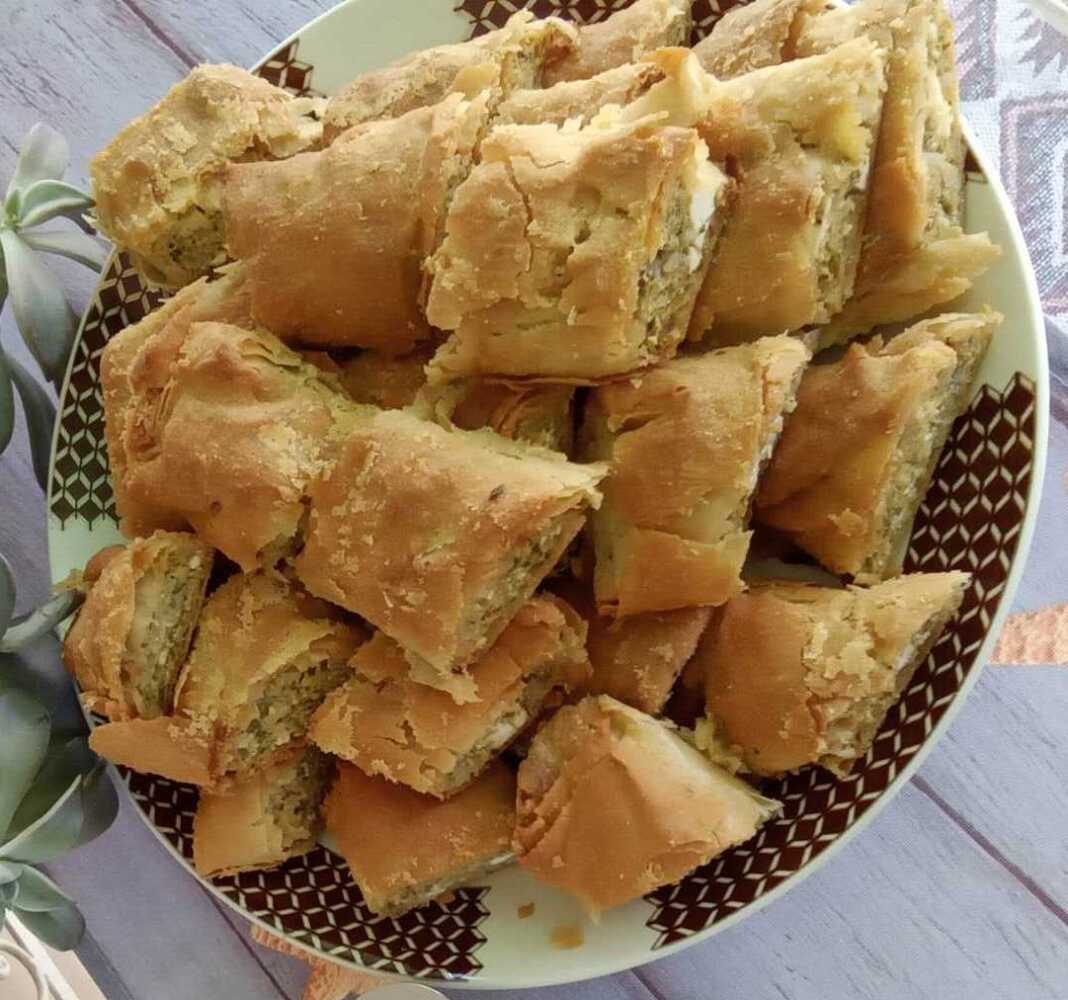 kolokithopitaAnthotiro Κολοκυθόπιτα με φέτα ανθότυρο και ξηρη μυζήθρα