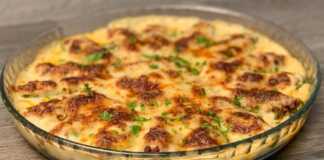 Κολοκυθάκια γεμιστά με κιμά Με σάλτσα μπεσαμέλ