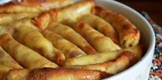 Ρολάκια κρέπες με ανθότυρο