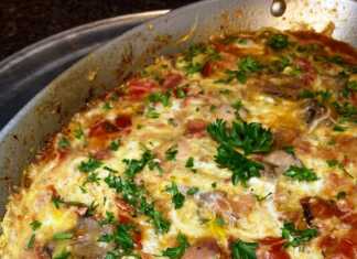 Σαγανάκι αυγών με μπεικον