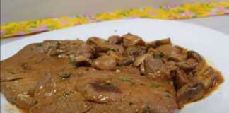 Μπριζόλες με μανιτάρια