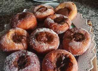 Πατατολουκουμάδες με άλλειμα φουντουκιού