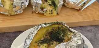 Ψητή πατάτας με μπέικον και τυρί