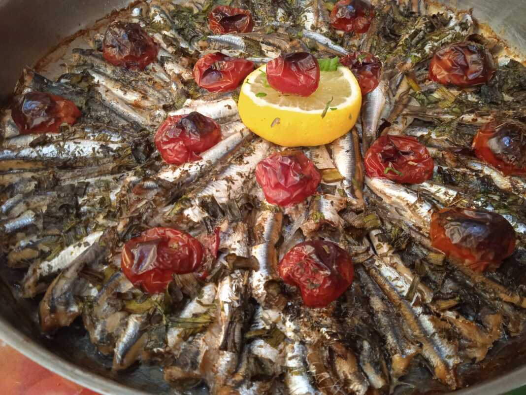 Σαρδέλες Πλακί με Μουστάρδα