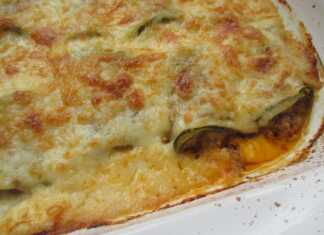 Γεμιστά κολοκυθάκια ρολάκια με κιμά Γεμιστά κολοκυθάκια κανελόνια με κρέας