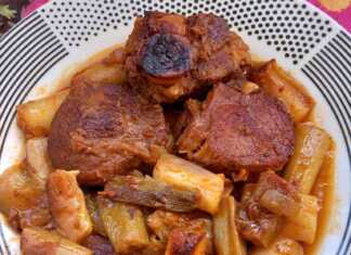 Χοιρινό με πράσα στον φούρνο