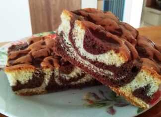 Kέικ ασπρόμαυρο στο ταψί