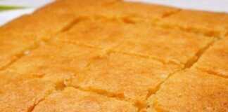 Κέικ με κεφίρ και σιμιγδάλι.