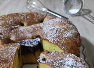 Κέικ με κρέμα και σοκολάτα