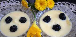 Κρέμα Βανίλιας με βατόμουρα