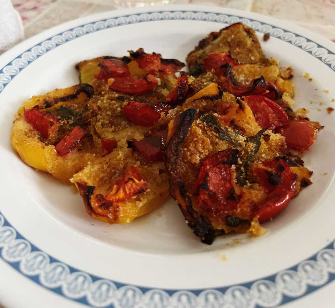 Ψητές πιπεριές Ογκρατέν