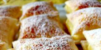 Σφολιατίνια με κρέμα Σφολιατίνια με κρέμα