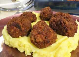 Κεφτεδάκια σε πουρέ πατάτας