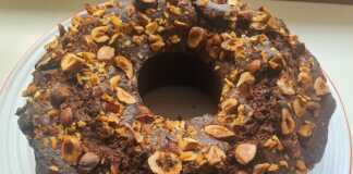 Κέικ κακάο με φουντούκι