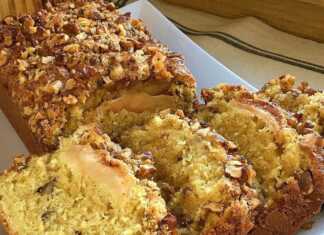 Κέικ μήλου με κανέλα και ξηρούς καρπούς