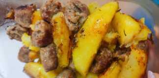 Πατάτες και λουκάνικα