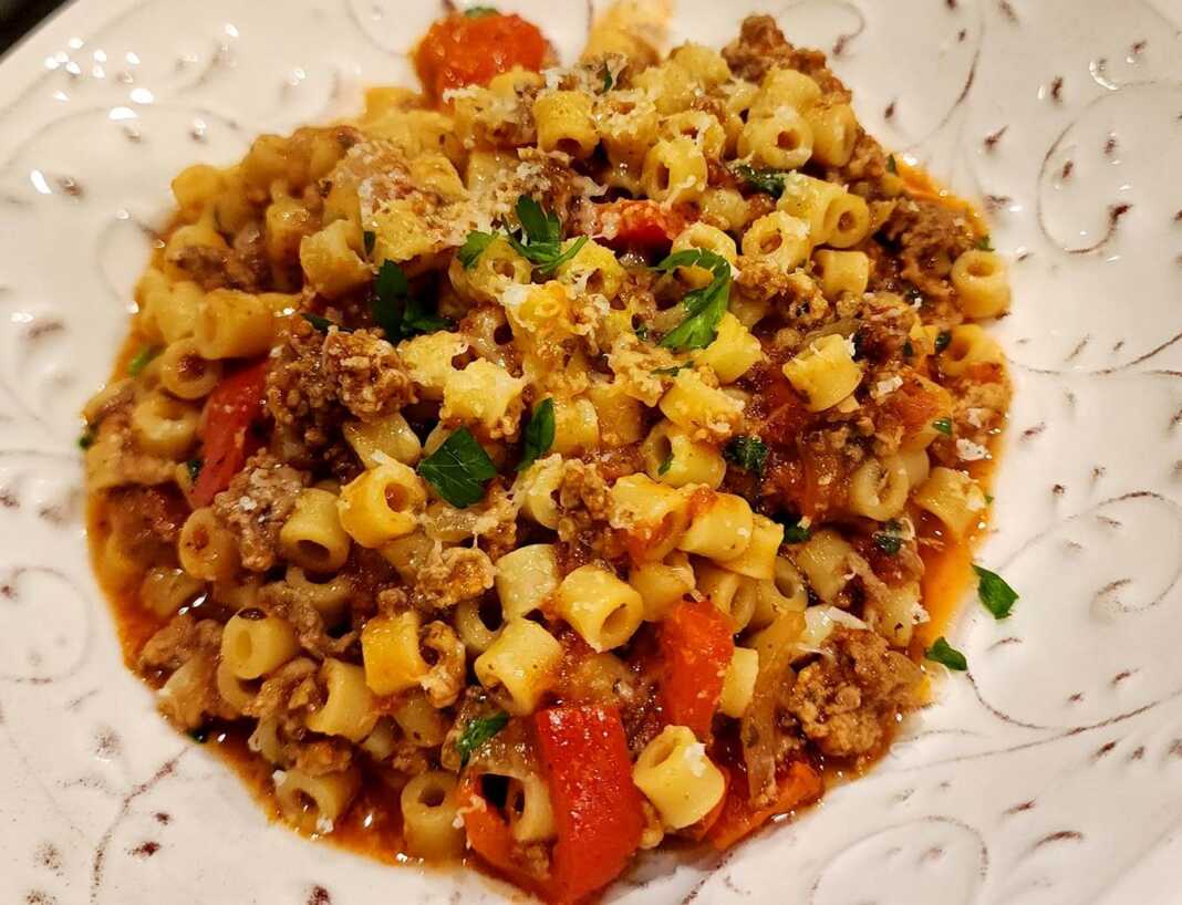 Κοφτό μακαρονάκι με κιμά
