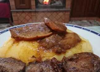 Μοσχαράκι ρολό λεμονάτο με πολέντα