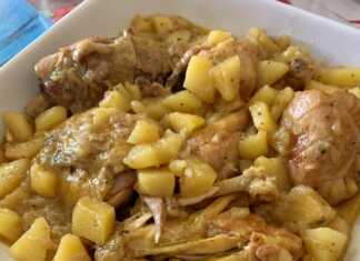 Κοτόπουλο με μουσταρδα και πατατες στο φουρνο