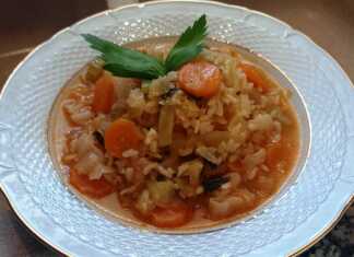 Λαχανόρυζο κοκκινιστό