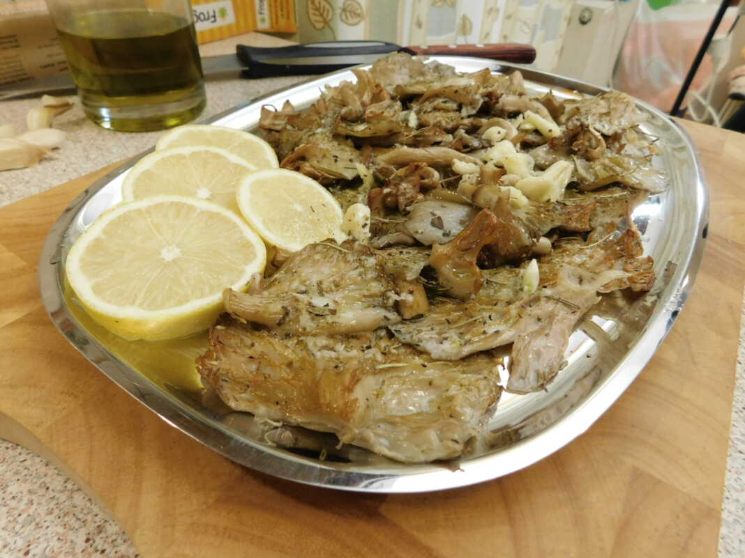 μανιτάρια πλευρώτους στο φούρνο