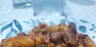 Χταπόδι ραγού με ζυμαρικά.