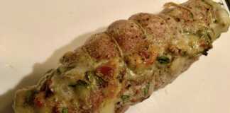 Φιλέτο γεμιστό με μανιτάρια-τυριά-σπανάκι