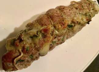 Φιλέτο γεμιστό με μανιτάρια-τυριά-σπανάκι